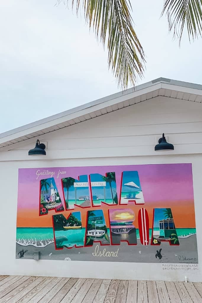 sign at the north shore cafe that says welcome to anna maria island